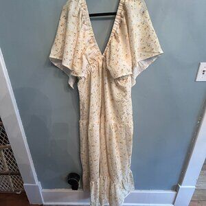 Yellow Floral Maxi Dress